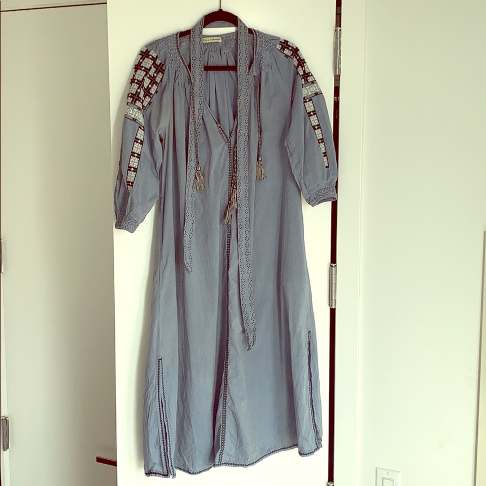 Ulla Johnson blue Cotton caftan dress 2